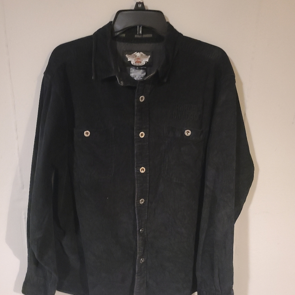 Black Button-Up Shirt HARLEY DAVIDSON